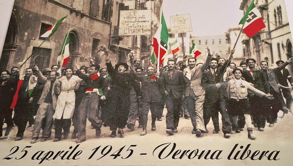 Verona Libera...25 avril 1945 libération de l'Italie. Maria Stoppele, le livre Kira..J'ai capturé Mussolini par Filippo Stoppele
